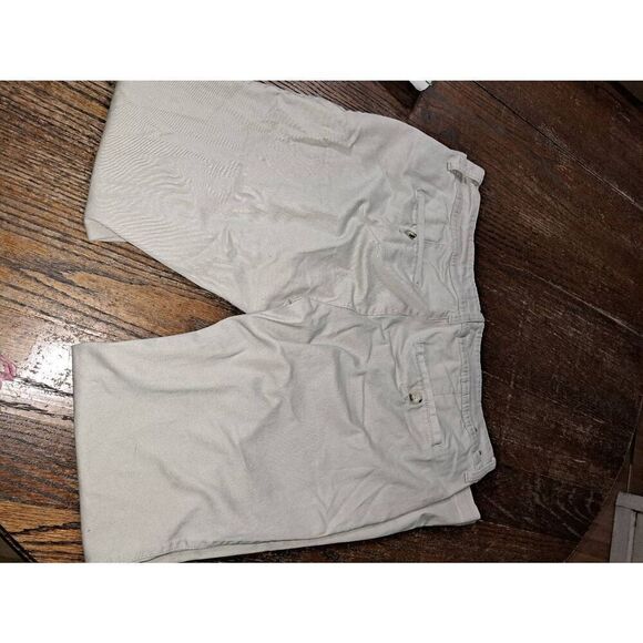 Jr Size 17 Arizona Jeans Tan Khaki Double Button Pants with Pockets Belt Loops - Picture 4 of 5